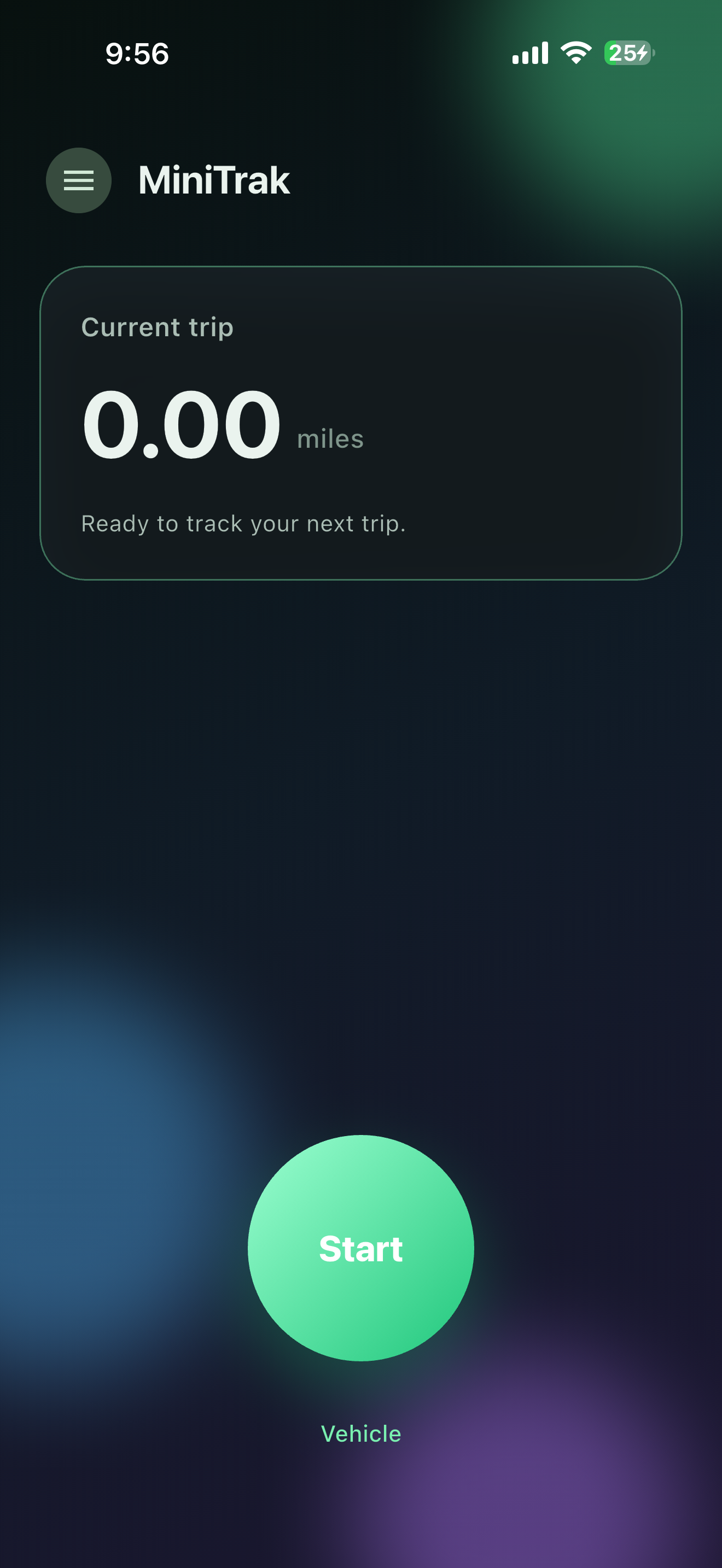 MiniTrak dashboard screenshot